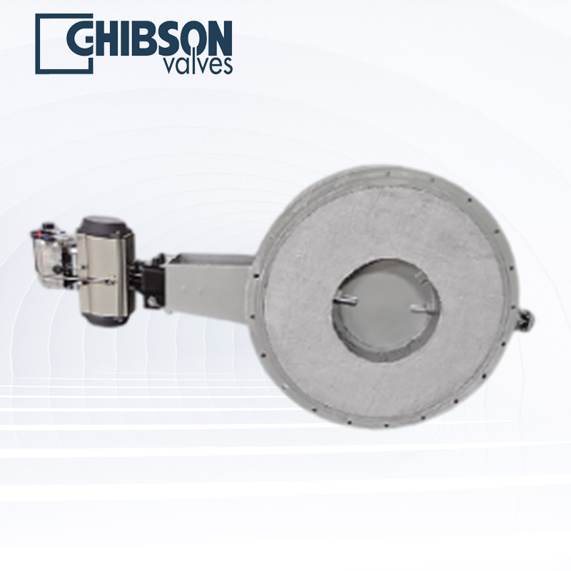 电气动圆形高温烟气蝶阀 电气动圆形高温烟气蝶阀