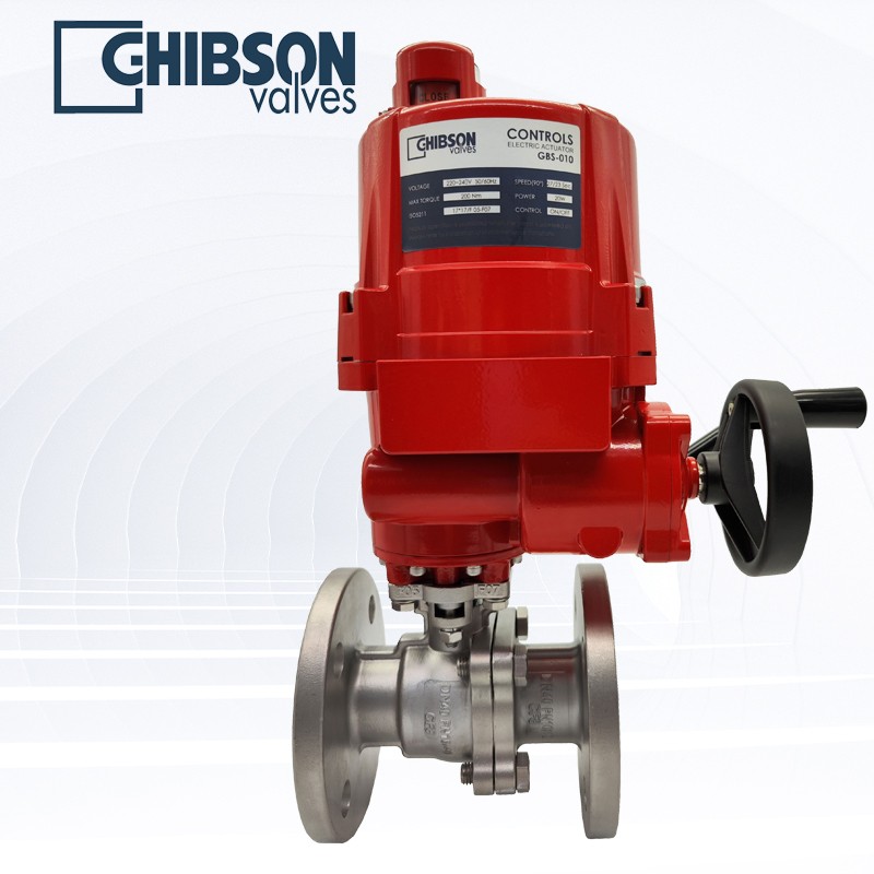 电动两片式法兰球阀 电动两片式法兰球阀